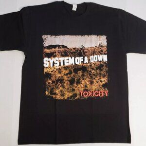 System of a Down Toxicity T-Shirt SOAD Alternative Metal Rock Shirt Tee Black